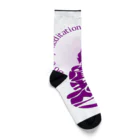 『Nothing Is Real』-- IN SUZURIの只管打坐h.t.　紫 Socks