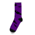 mkumakumaのニャンバットのハロウィン Socks