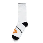 『Nothing Is Real』-- IN SUZURIの吾唯足知h.t.ショルダーアーチ橙・黒英語 Socks