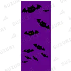 mkumakumaのニャンバットのハロウィン Socks