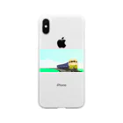 Danke Shoot Coffeeの田園を走る Soft Clear Smartphone Case
