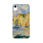 SONOTENI-ARTの016-009　ルノワール　『海と崖』　クリア　スマホケース　iPhone XR専用デザイン　CC3 Soft Clear Smartphone Case