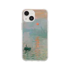SONOTENI-ARTの004-004　クロード・モネ　『印象・日の出』　クリア　スマホケース　iPhone 13mini/12mini/11Pro専用デザイン　CC4 Soft Clear Smartphone Case
