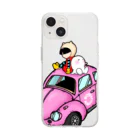 Nhat mark@atelier CHORINのGood friend ×ピンクかぶとむし Soft Clear Smartphone Case