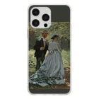 SONOTENI-ARTの004-023　クロード・モネ　『バジールとカミーユ』　クリア　スマホケース　iPhone 14ProMax/14Plus/13ProMax/12ProMax/11ProMax専用デザイン　CC5-2 Soft Clear Smartphone Case