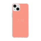 「Birth Day Colors」バースデーカラーの専門店の7月12日の誕生色「ピーチ・ピンク」 Soft Clear Smartphone Case