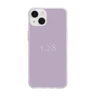 「Birth Day Colors」バースデーカラーの専門店の1月28日の誕生色「ラベンダー・フロスト」 Soft Clear Smartphone Case