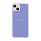 「Birth Day Colors」バースデーカラーの専門店の3月31日の誕生色「ジャカランダ」 Soft Clear Smartphone Case