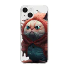OASIS GOODSの海老猫 Soft Clear Smartphone Case