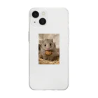 ハムのたけしのロングヘアーハムスターのたけし Soft Clear Smartphone Case