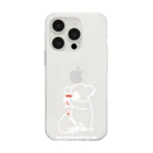 サトウノリコ*のコアラケチャップキウイ(白) Soft Clear Smartphone Case