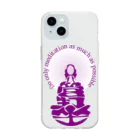 『Nothing Is Real』-- IN SUZURIの只管打坐h.t.　紫 Soft Clear Smartphone Case