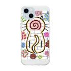 Mogi_3のねこの落書き Soft Clear Smartphone Case