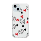 かまたクリーニング SUZURI支店の鳥になれなかったTV：画伯オリジナル Soft Clear Smartphone Case