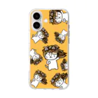 ふわとろ火薬のにゃめるなオレンジ Soft Clear Smartphone Case