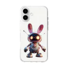宇宙うさぎの宇宙うさぎ　ソフトクリアスマホケース Soft Clear Smartphone Case