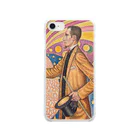 SONOTENI-ARTの025-001　ポール・シニャック　『フェリックス・フェネオンの肖像』　クリア　スマホケース　iPhone SE(2,3)/8/7/6s/6専用デザイン　CC1 Soft Clear Smartphone Case
