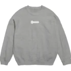 clop604のclop604 ホワイトロゴ Crew Neck Sweatshirt