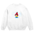 しあわせイクラカレーのあめふりこぞうくん Crew Neck Sweatshirt
