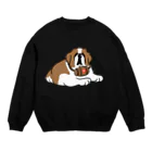 ぺろぺろぺろぺろ【せいこせんせい】のセントバーナード　ブランデー【せいこせんせい】 Crew Neck Sweatshirt