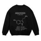 アタマスタイルのセロトニン(精神安定・感情コントロール)：化学：化学構造・分子式 Crew Neck Sweatshirt