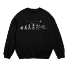 私立庭球学園の私立庭球学園　進化論（白） Crew Neck Sweatshirt