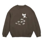 たなかのべりのくつしたねこ Crew Neck Sweatshirt