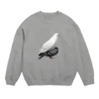 端っこの鳩の求愛 Crew Neck Sweatshirt
