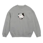 DECORの気づかいのできるネコ　牛さんver. Crew Neck Sweatshirt