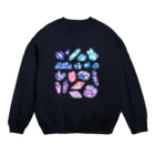 Coffret à bijouxの宇宙鉱物のコレクション Crew Neck Sweatshirt