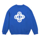 『Nothing Is Real』-- IN SUZURIの吾唯足知(われただたりるをしる)・白マークのみ Crew Neck Sweatshirt