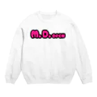 M.D.openのM.D.openピンクロゴ Crew Neck Sweatshirt