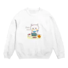 Sabbyのねこのお仕事 Crew Neck Sweatshirt