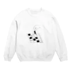 氷熊のおみせのねこのリバーシゲーム Crew Neck Sweatshirt