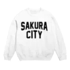 JIMOTOE Wear Local Japanの佐倉市 SAKURA CITY Crew Neck Sweatshirt
