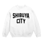 JIMOTOE Wear Local Japanの渋谷区 SHIBUYA WARD ロゴブラック Crew Neck Sweatshirt