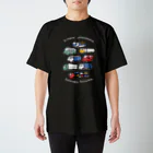 ぼんやり商会 SUZURI店の人の良さそうな運ぶ車（濃い色） Regular Fit T-Shirt
