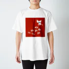 たなかのべりのくつしたねこ（赤） Regular Fit T-Shirt