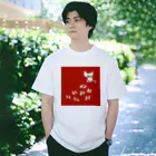たなかのべりのくつしたねこ（赤） Regular Fit T-Shirt