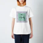 one_momentの柄フレーム Regular Fit T-Shirt