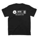 ぴんころ鍼灸道のBFA-JAPAN（WHITEロゴ） Regular Fit T-Shirtの裏面
