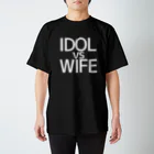 Kz Lab.のIDOL vs WIFE 縦並びVer. Regular Fit T-Shirt