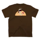 松洋堂/SYOYODO　SUZURI店の【ドーナツ倶楽部】オリジナルTシャツB - Color Regular Fit T-Shirtの裏面