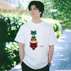 タタナ幻獣館の虎信号 白文字 Regular Fit T-Shirt