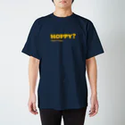 ホッピーハウス美好 @住吉のHOPPY_黄色字 Regular Fit T-Shirt