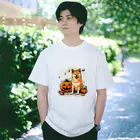 Naoki21のDOG x HALLOWEEN 03  Regular Fit T-Shirt