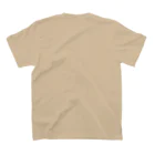 akane_art（茜音工房）のモノクロフラワー（野いちご） Regular Fit T-Shirtの裏面