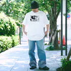 akane_art（茜音工房）のモノクロフラワー（野いちご） Regular Fit T-Shirt