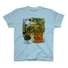 花日和 畳の赤ねこ、夏の縁側にて Regular Fit T-Shirt