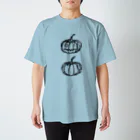 enoanoartsのパンプキンフェイス×２(bk) Regular Fit T-Shirt